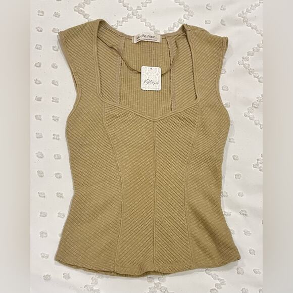 NWT Free People Boss Babe Tank in Cobra Size Medium - Picture 3 of 4
